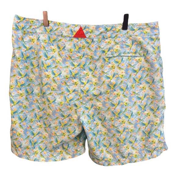 Tabs Tropical All Over Parrot Print Swim Trunks Size 38 EF2 - Picture 2 of 5
